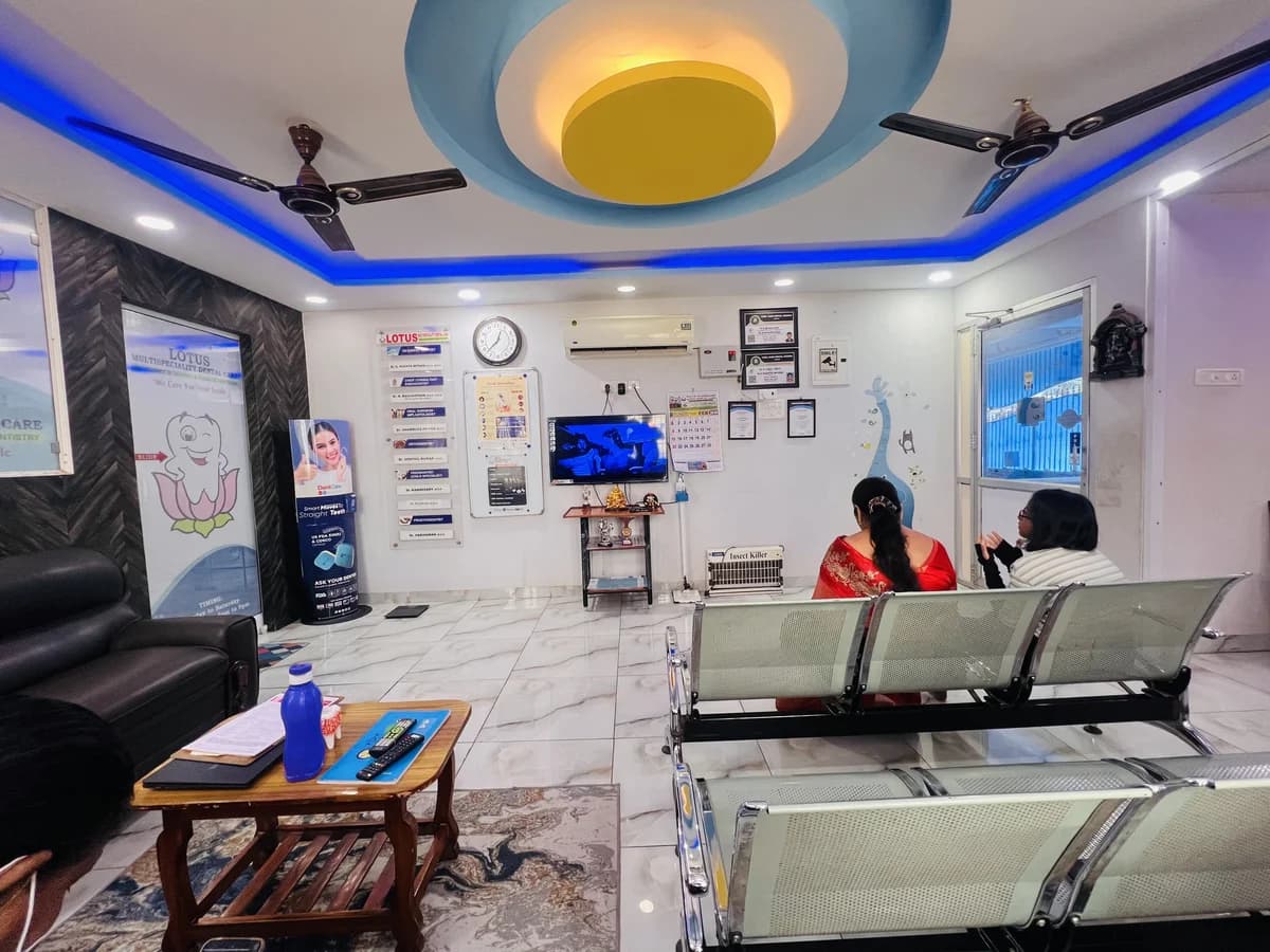 Lotus Dental reception and waiting area