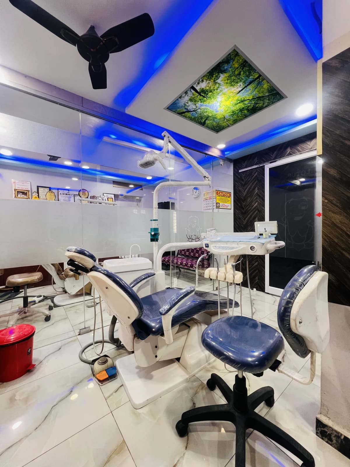 Modern dental treatment room with advanced equipment
